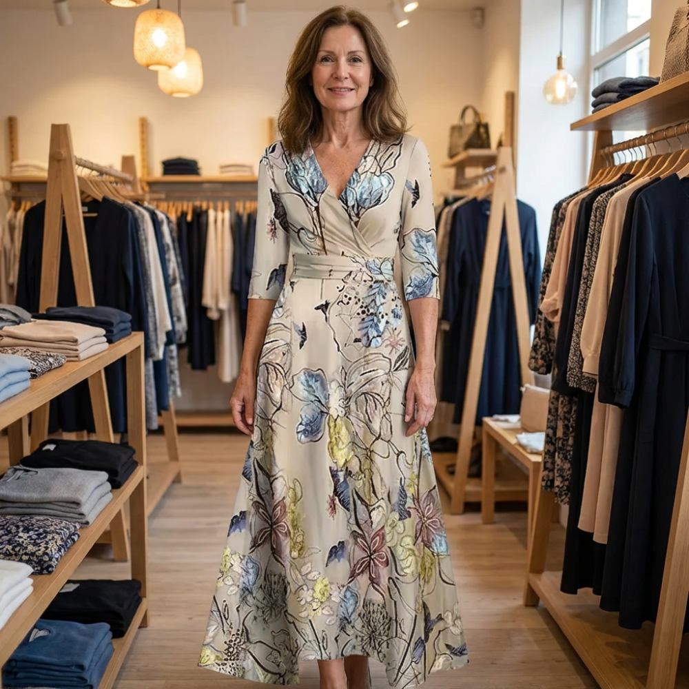 Closette | Elegant Floral Dress For Woman