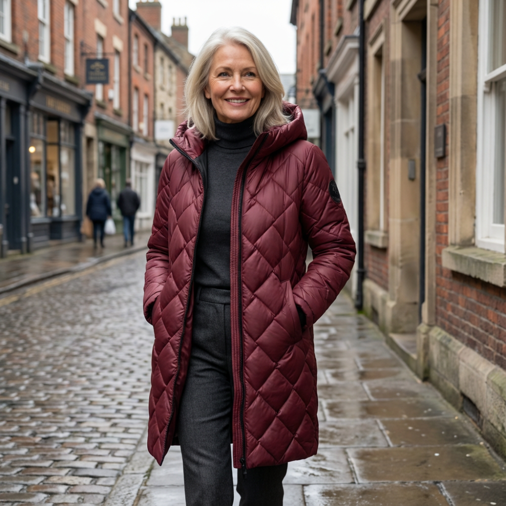 Closette | Long Padded Hooded Jacket For Woman