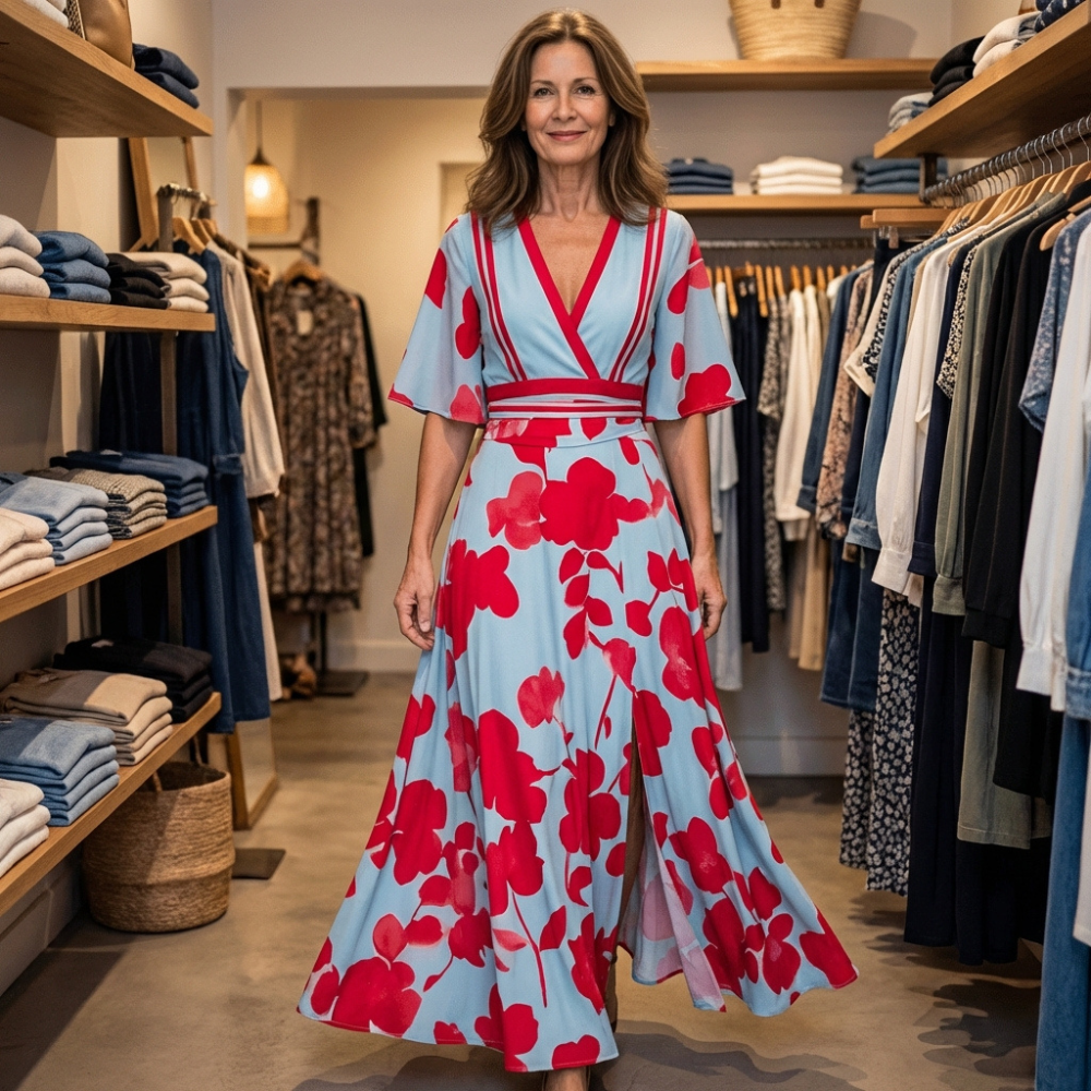 Closette | Elegant Floral Dress For Woman