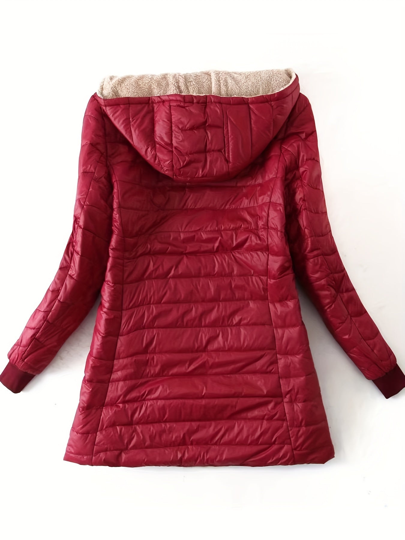 Closette | Fleece-Lined Longline Puffer Jacket For Woman