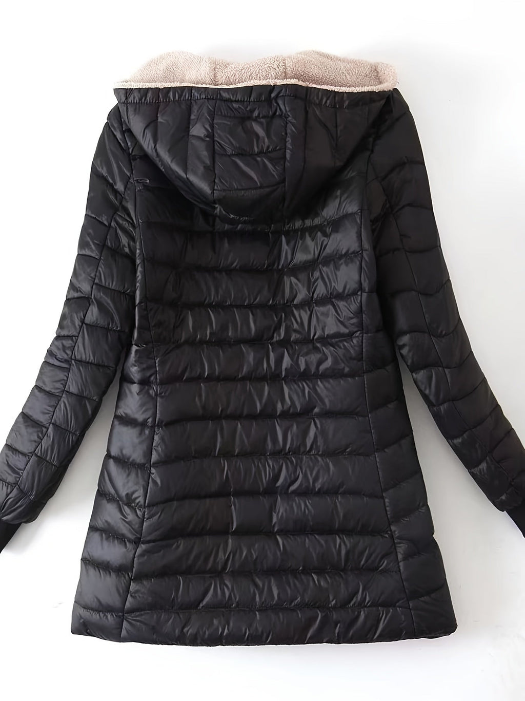 Closette | Fleece-Lined Longline Puffer Jacket For Woman