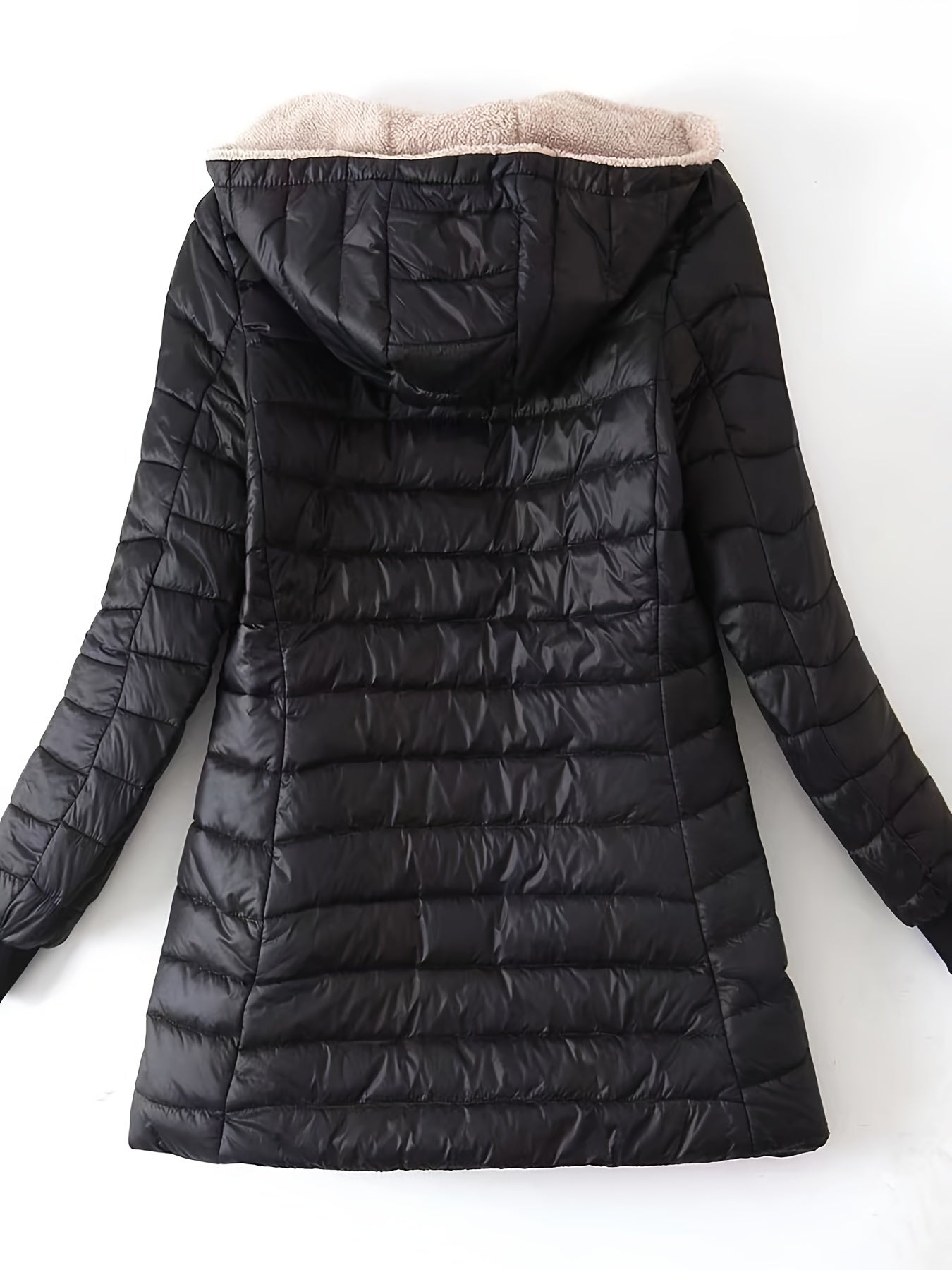 Closette | Fleece-Lined Longline Puffer Jacket For Woman