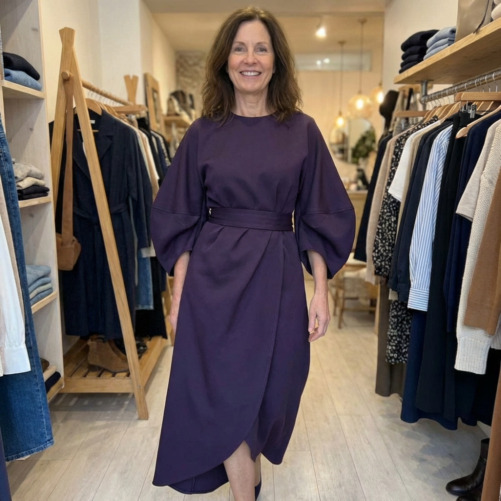 Closette | Batwing Sleeve Maxi Dress For Woman