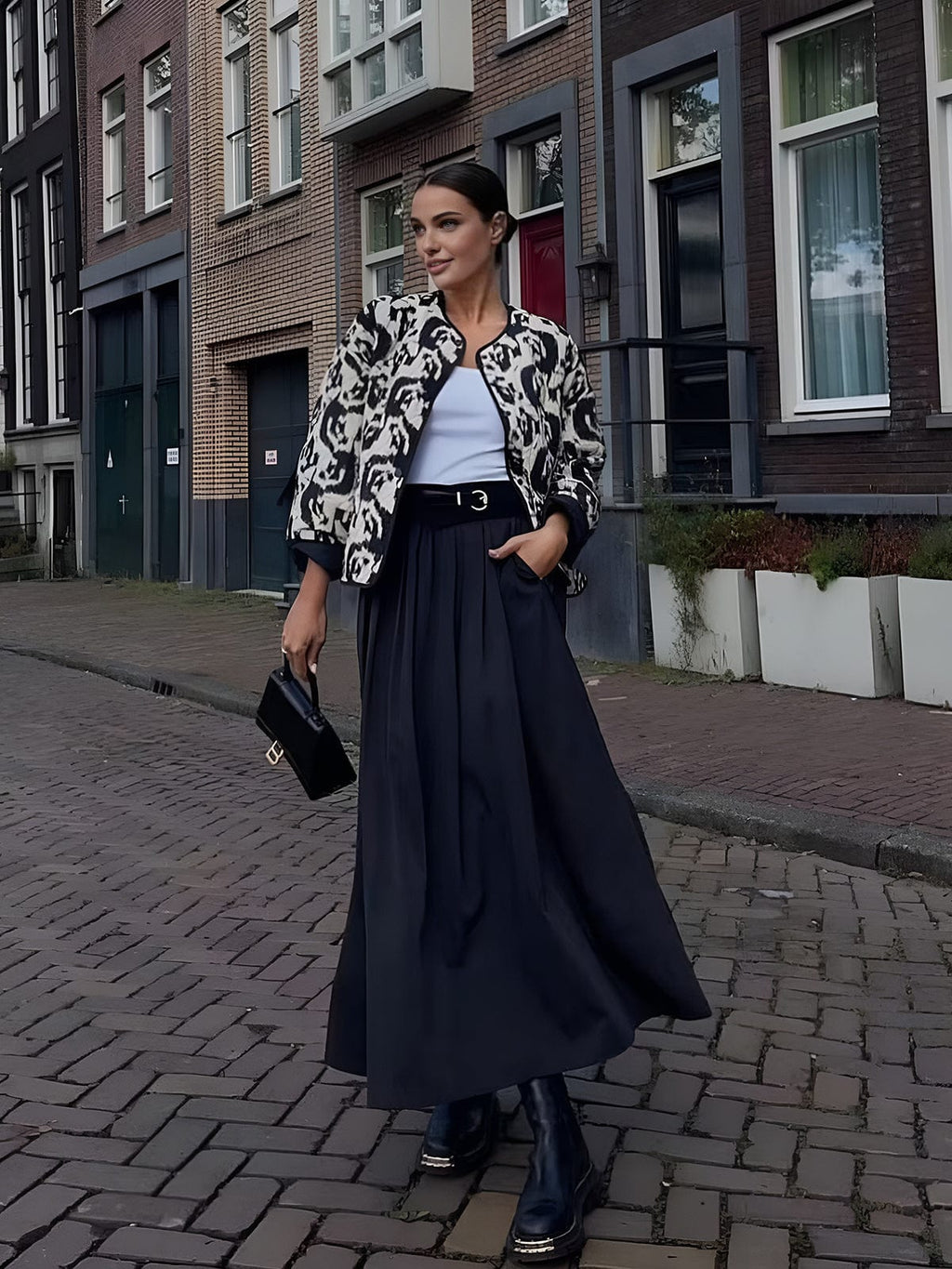 Animal Print Statement Jacket | Leona