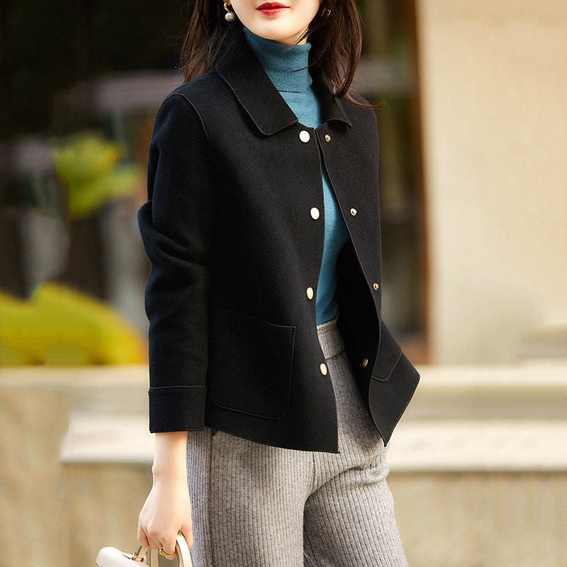 Closette | Button Front Collared Blazer For Woman