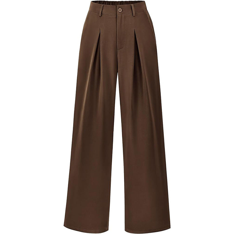 Closette | Pleated Wide Leg Trousers For Woman
