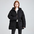 Closette | Comfy Zip-Up Hooded Puffer Jacket For Woman