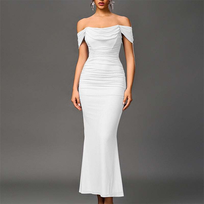 Closette | Off Shoulder Backless Mermaid Dress For Woman