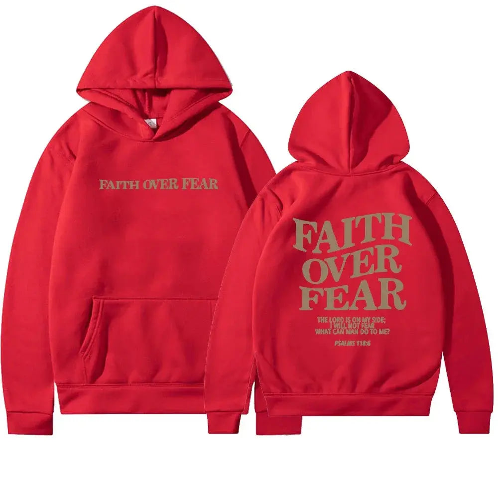 Closette | Faith Over Fear Graphic Hoodie For Woman