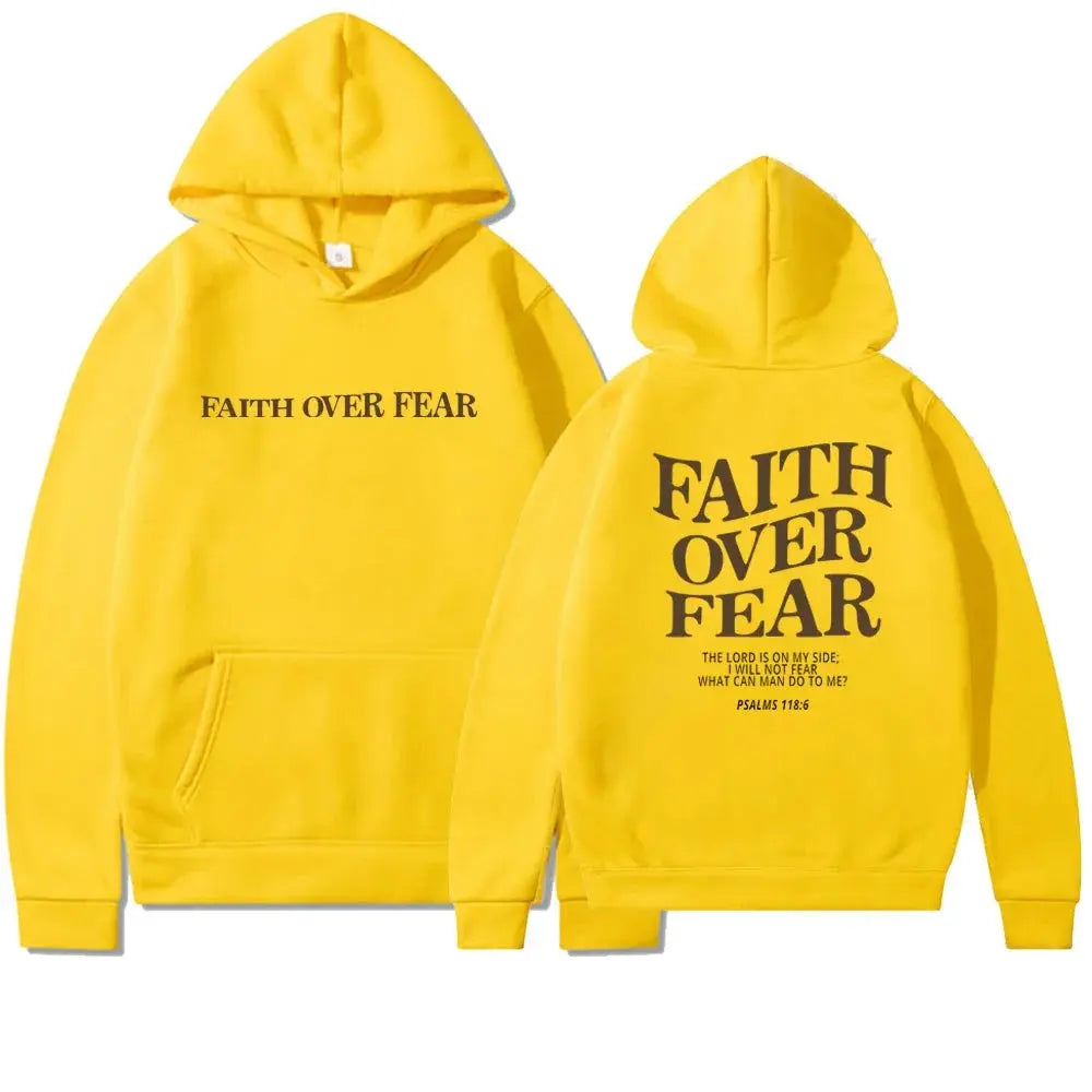 Closette | Faith Over Fear Graphic Hoodie For Woman