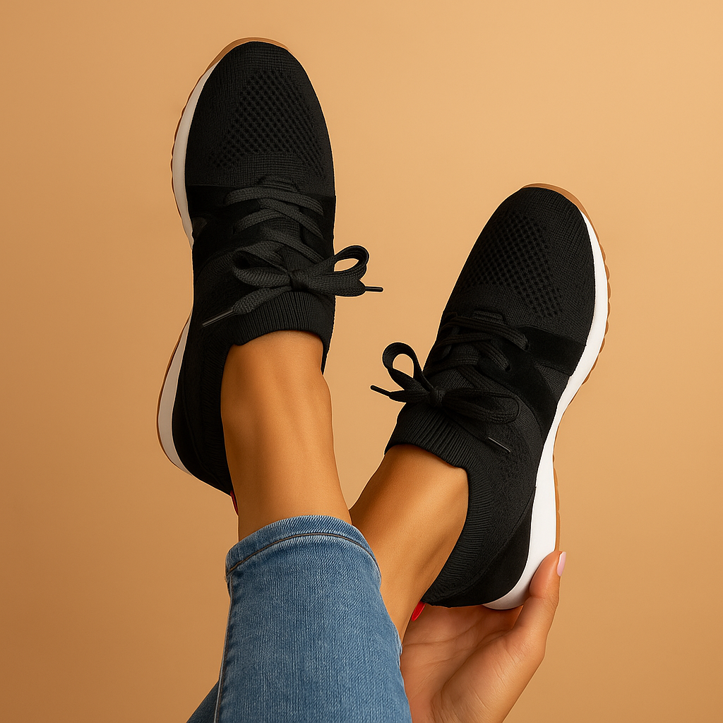 Casual sneakers with lace-up and soft insole for women | Maud