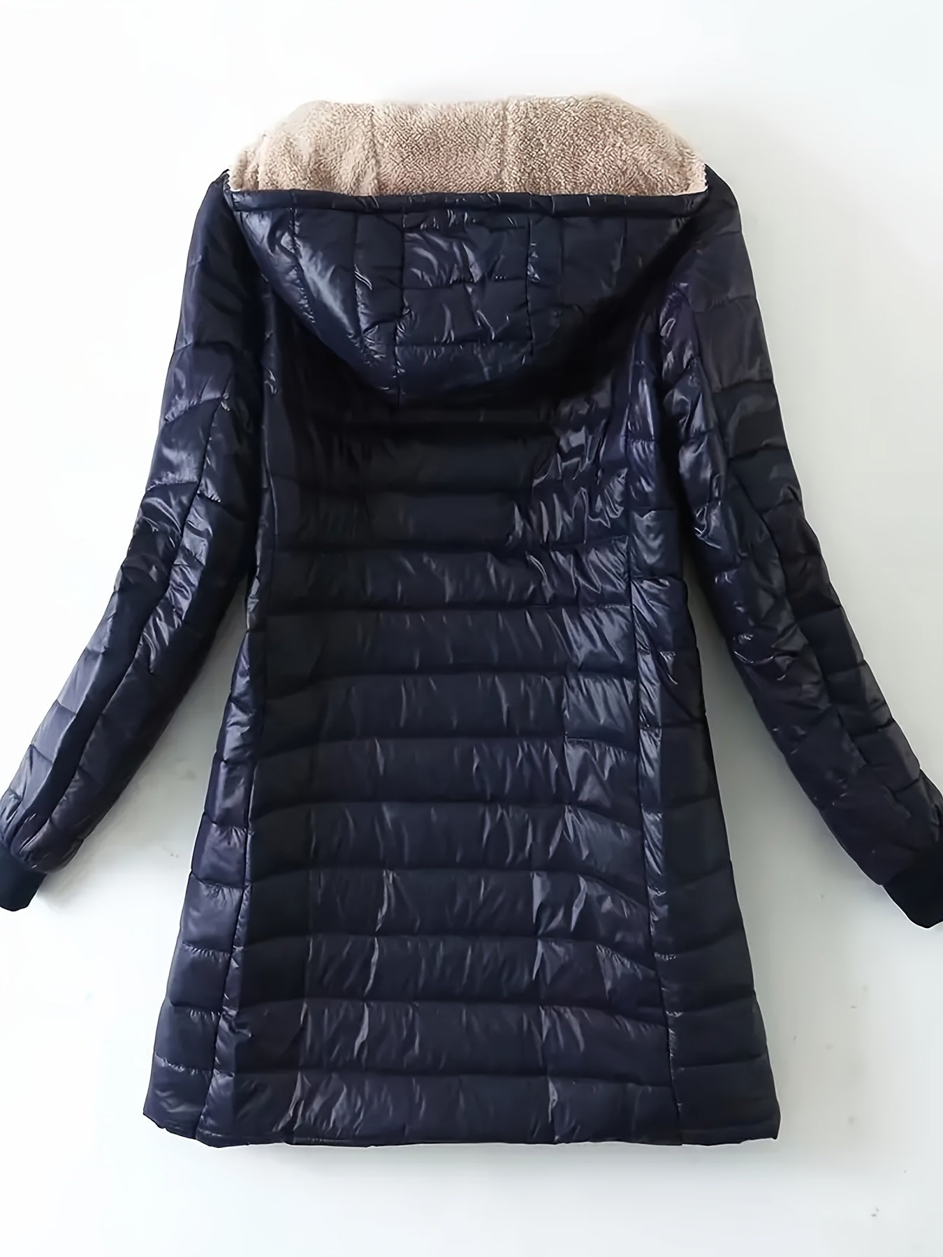 Closette | Fleece-Lined Longline Puffer Jacket For Woman