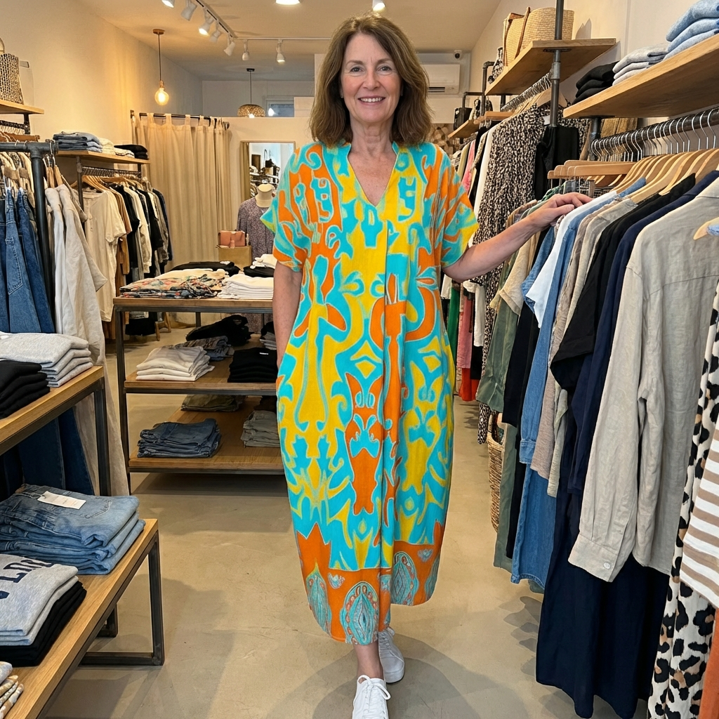 Closette | Long Floral Summer Dress For Woman