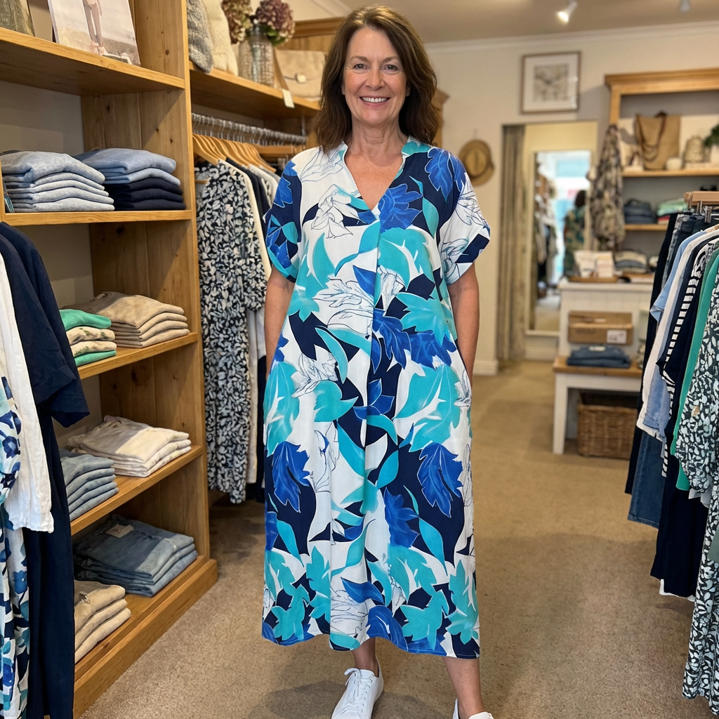 Closette | Long Floral Summer Dress For Woman