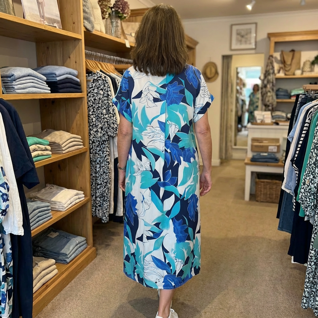 Closette | Long Floral Summer Dress For Woman