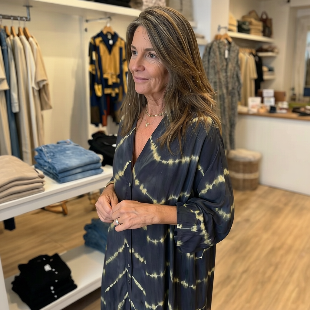 Closette | Boho Striped Maxi Dress For Woman