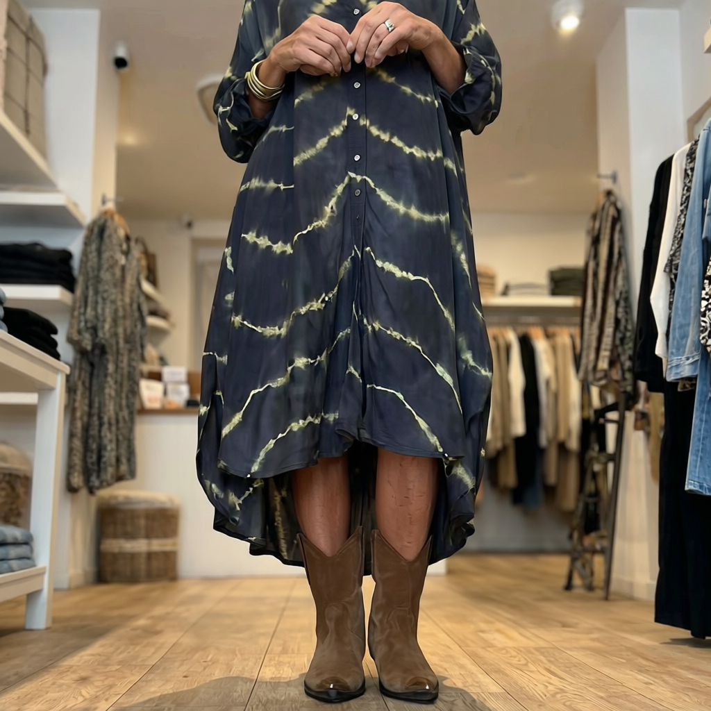 Closette | Boho Striped Maxi Dress For Woman