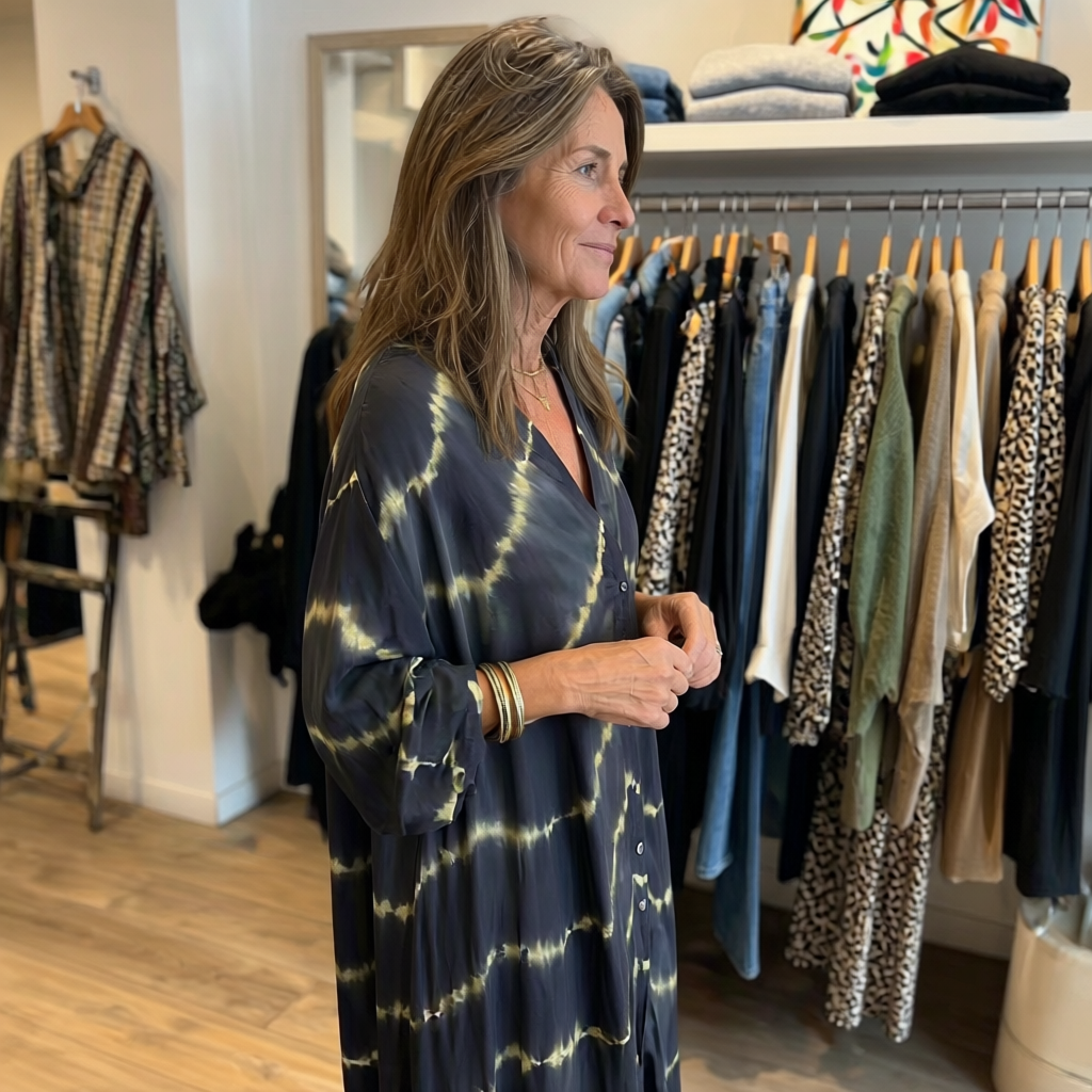 Closette | Boho Striped Maxi Dress For Woman