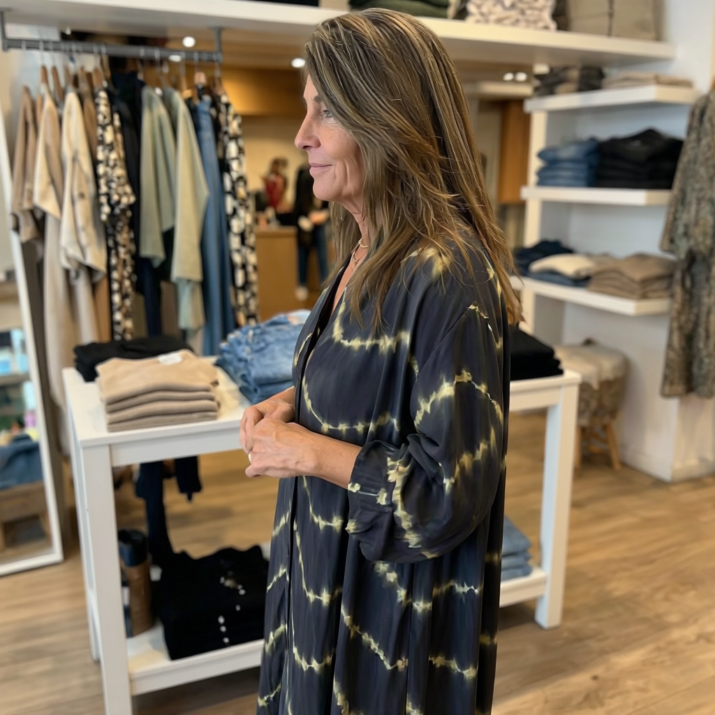 Closette | Boho Striped Maxi Dress For Woman